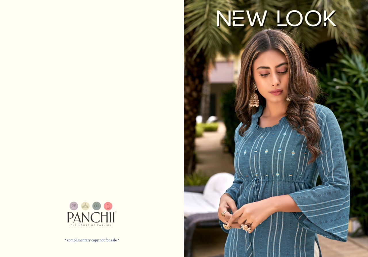 PANCHI NEW LOOK Fancy Latest Regular Wear Cotton Kurtis Collection